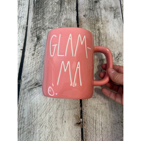 RAE DUNN Pink “Glam-Ma” 16 oz Mug - Picture 4 of 5